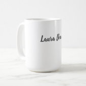 Beruflich Moderner Minimalistischer Schlichter Nam Kaffeetasse (Vorderseite Links)