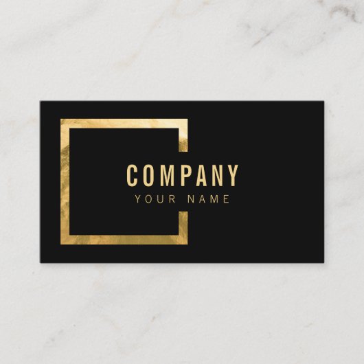 Beruflich Moderner Schwarzer Goldschmied Visitenkarte (Vorderseite)