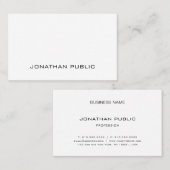 Beruflich Modernes Design Elegant Schlicht Visitenkarte (Vorne/Hinten)