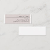 Beruflich modernes Design Minimalistisch Mini Visitenkarte (Vorne/Hinten)