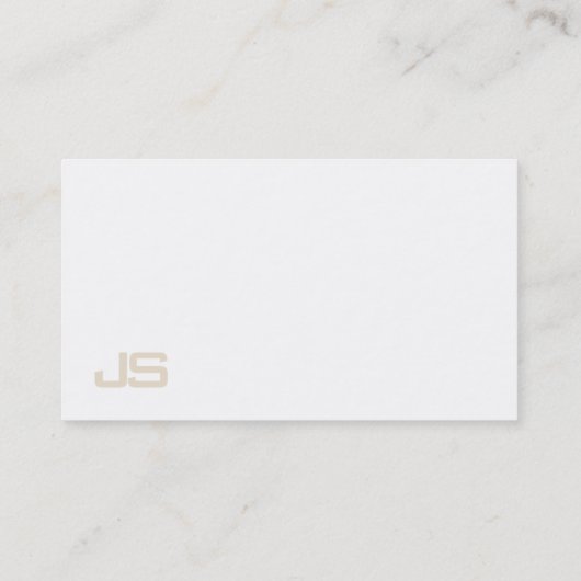 Beruflich modernes Design Mit Monogramm Visitenkarte (Rückseite)