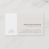 Beruflich modernes Design Mit Monogramm Visitenkarte (Vorderseite)