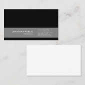 Beruflich Modernes Design Trending Elegante Grau Visitenkarte (Vorne/Hinten)