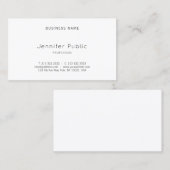 Beruflich Modernes, einfaches Design Elegant Schli Visitenkarte (Vorne/Hinten)