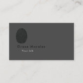 Beruflich Modernes Einfaches Grau Minimalistisch Visitenkarte (Vorderseite)