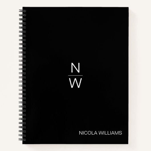 Beruflich Modernes, einfaches Minimalistisches Sch Notizblock (Vorderseite)