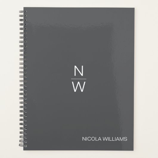 Beruflich Modernes, einfaches Minimalistisches Sch Planer (Vorderseite)