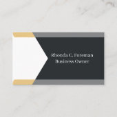 Beruflich Modernes, einfaches Schwarz Minimalistis Visitenkarte (Vorderseite)