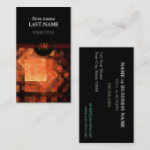 Beruflich Modernes Elegantes Cooles Orange Visitenkarte (Vorne/Hinten)