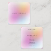 Beruflich Modernes, elegantes Design Quadratische Visitenkarte (Vorne/Hinten)