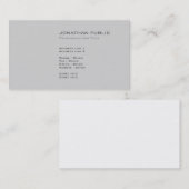 Beruflich Modernes Elegantes Einfaches Schlicht Visitenkarte (Vorne/Hinten)