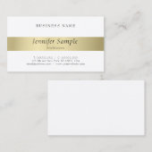 Beruflich Modernes, elegantes Gold Look Einfach Sc Visitenkarte (Vorne/Hinten)