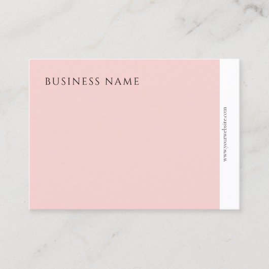 Beruflich Modernes Elegantes Rosa Minimalistisch Visitenkarte (Vorderseite)