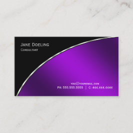 Beruflich Modernes, elegantes Schwarzes Bright Lil Visitenkarte