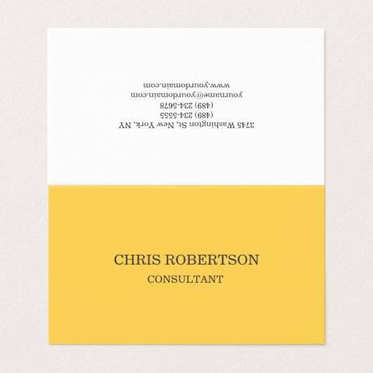 Beruflich Modernes Elegantes Visitenkarten (Außenseite Aufgefaltet)