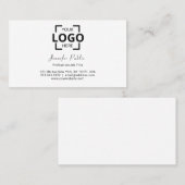 Beruflich Modernes Elegantes Weiß Einfach Schlicht Terminkarte (Vorne/Hinten)