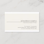 Beruflich modernes, kreatives Minimalistisches Des Visitenkarte (Rückseite)