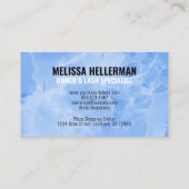 Beruflich Modernes Minimalistisches Blaues Monogra Visitenkarte (Rückseite)