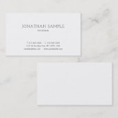Beruflich Modernes Minimalistisches Design Elegant Visitenkarte (Vorne/Hinten)
