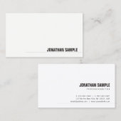 Beruflich Modernes, minimalistisches Elegant Visitenkarte (Vorne/Hinten)