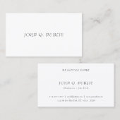 Beruflich Modernes Minimalistisches Elegantes Cool Visitenkarte (Vorne/Hinten)