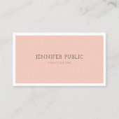 Beruflich Modernes Minimalistisches Elegantes Desi Visitenkarte (Vorderseite)