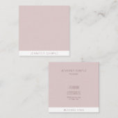 Beruflich Modernes Minimalistisches Elegantes Einf Quadratische Visitenkarte (Vorne/Hinten)