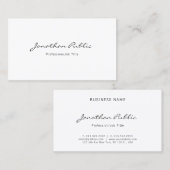 Beruflich Modernes Minimalistisches Elegantes Saub Visitenkarte (Vorne/Hinten)