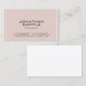 Beruflich Modernes Minimalistisches Elegantes Schl Visitenkarte (Vorne/Hinten)