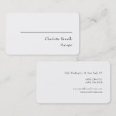 Beruflich Modernes Minimalistisches Kreatives Visitenkarte (Vorne/Hinten)