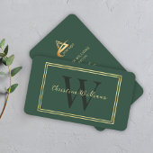 Beruflich Modernes Minimalistisches Monogramm Visitenkarte