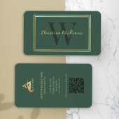 Beruflich Modernes Minimalistisches Monogramm Visitenkarte