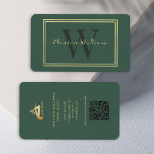 Beruflich Modernes Minimalistisches Monogramm Visitenkarte