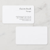 Beruflich Modernes, Minimalistisches Premiumsilber Visitenkarte (Vorne/Hinten)