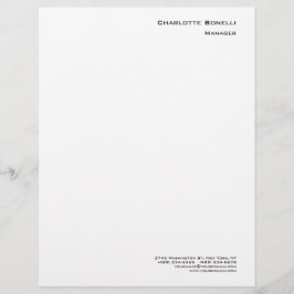 Beruflich Modernes Minimalistisches Schlicht Briefbogen