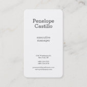 Beruflich Modernes Minimalistisches Schlicht-Grau- Visitenkarte (Vorderseite)