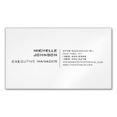 Beruflich Modernes Minimalistisches Schlicht Magnetische Visitenkarte (Vorderseite)