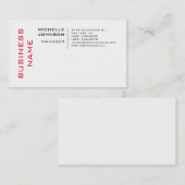 Beruflich Modernes Minimalistisches Schlicht Visitenkarte (Vorne/Hinten)