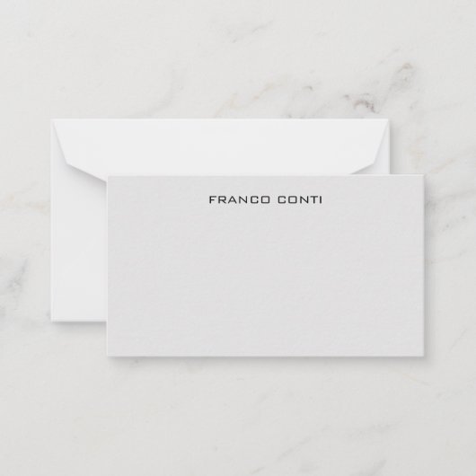 Beruflich Modernes Minimalistisches Schlichtes Lic Mitteilungskarte (Vorderseite)