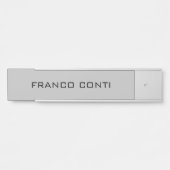 Beruflich Modernes Minimalistisches Schlichtes Lic Türschild (Vorderseite )