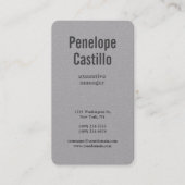 Beruflich Modernes Minimalistisches Schlichtes Ros Visitenkarte (Vorderseite)