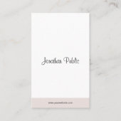 Beruflich Modernes Minimalistisches Script Chic Visitenkarte (Vorderseite)
