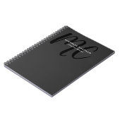 Beruflich Modernes Mit Monogramm Minimalistisch Notizblock (Linke Seite)