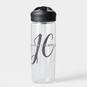 Beruflich Modernes Mit Monogramm Minimalistisch Trinkflasche