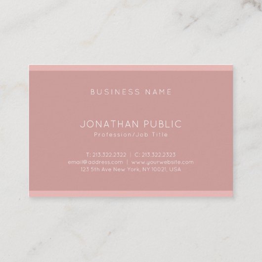 Beruflich Modernes Monogramm Elegant Einfach Schli Visitenkarte