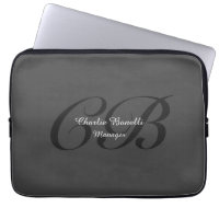 Beruflich-Modernes Monogramm Minimalistisch Grau