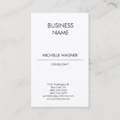 Beruflich Modernes Schlichtes Elegantes Minimalist Visitenkarte (Vorderseite)