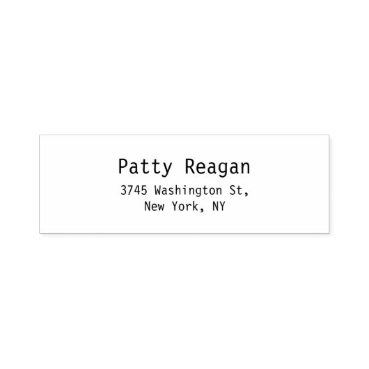 Beruflich Modernes Schwarz-Weiß-Schlichtes Elegant Permastempel (Design)