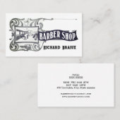 Beruflich Modernes Schwarz-weißes Barren Visitenkarte (Vorne/Hinten)