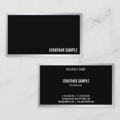 Beruflich Modernes Silber Stilvoll Minimalistisch Visitenkarte (Vorne/Hinten)